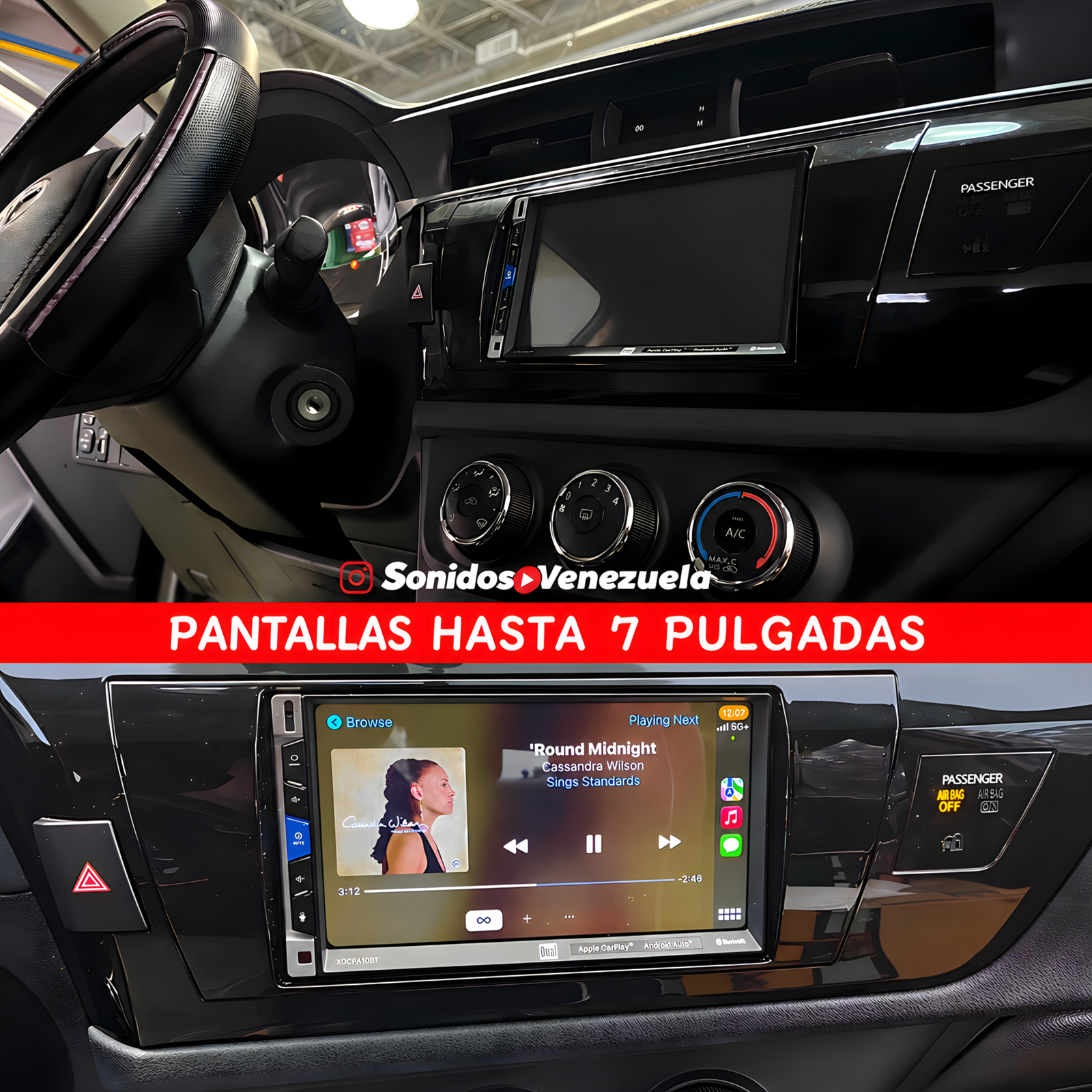 Adaptador de Reproductor 2 DIN Para Toyota Corolla 2014-2016 - Image 4