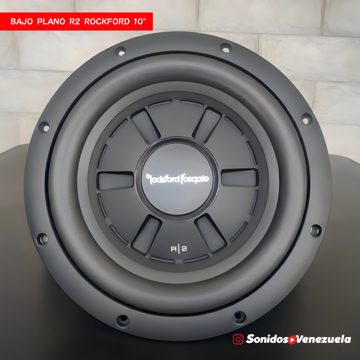 Bajo Plano Doble Bobina 10" Rockford R2 de 200 RMS / 4 OHM