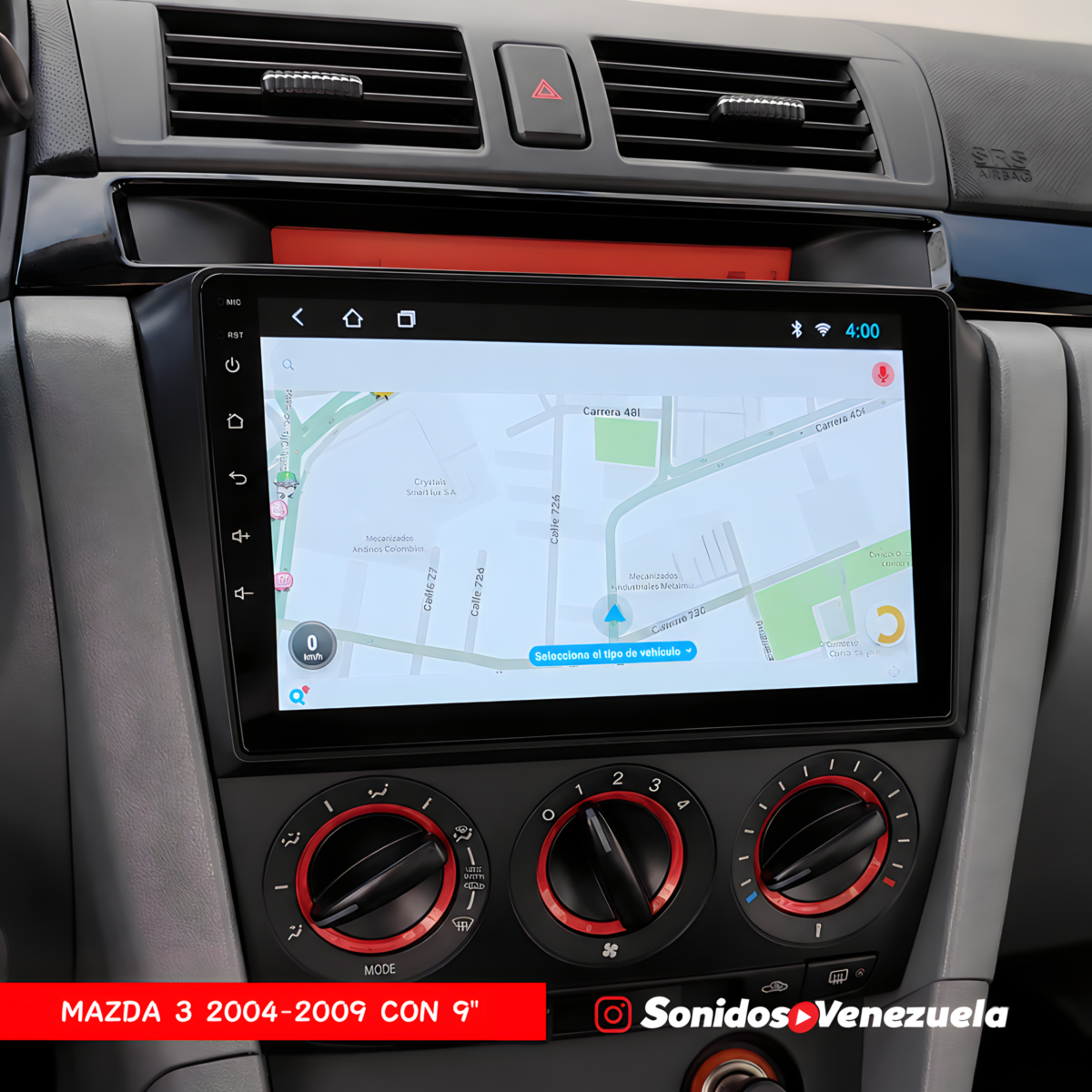 MAZDA 3 DEL 2004 AL 2009 CON 9 PULGADAS