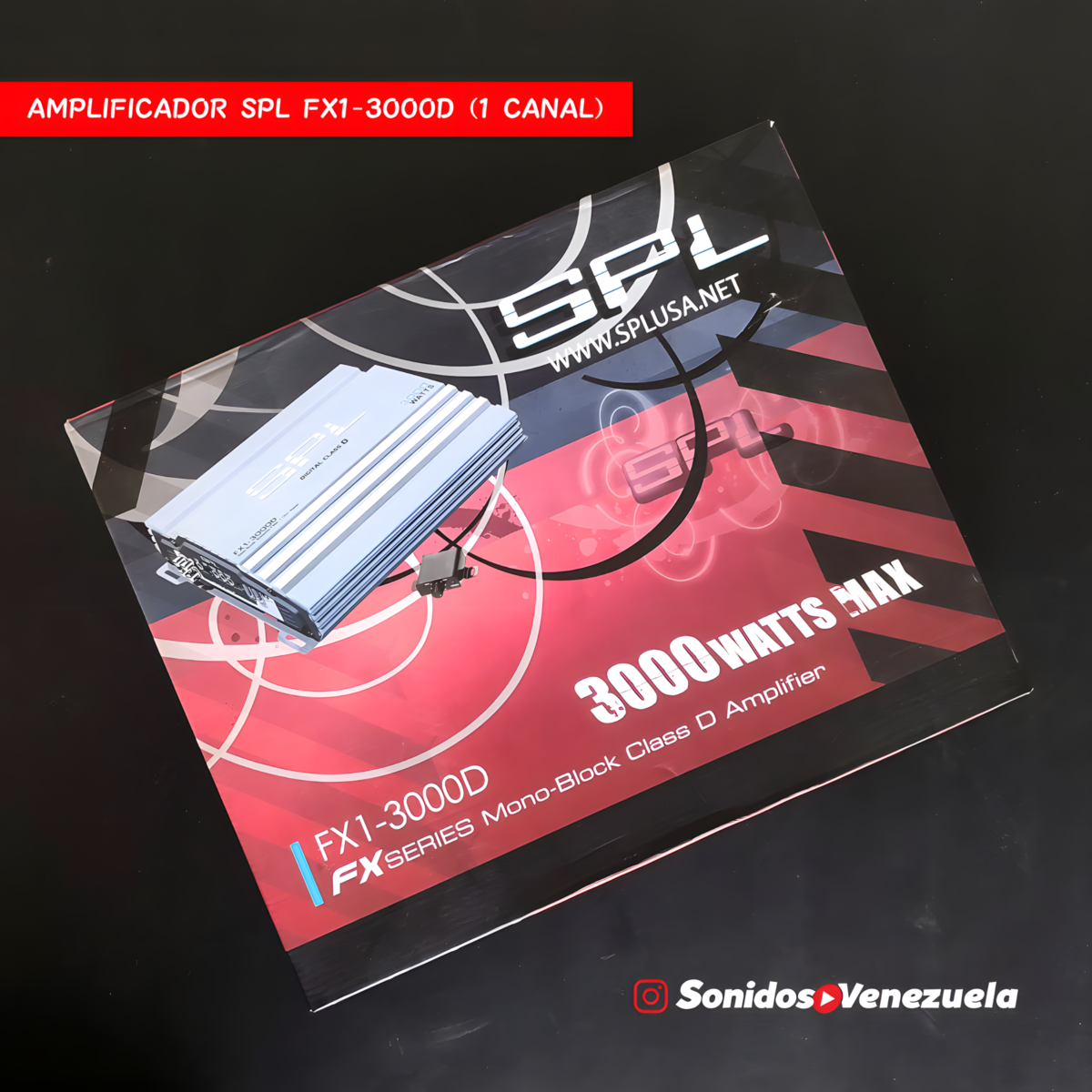 Amplificador 1 Canal SPL FX1-3000D (Mono-Block)