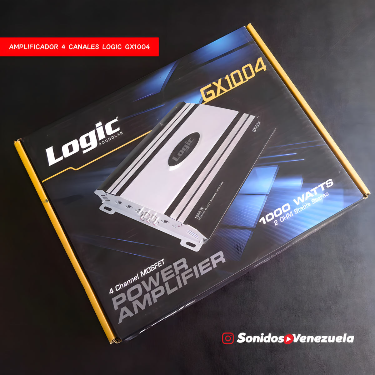 Amplificador 4 Canales Logic GX1004