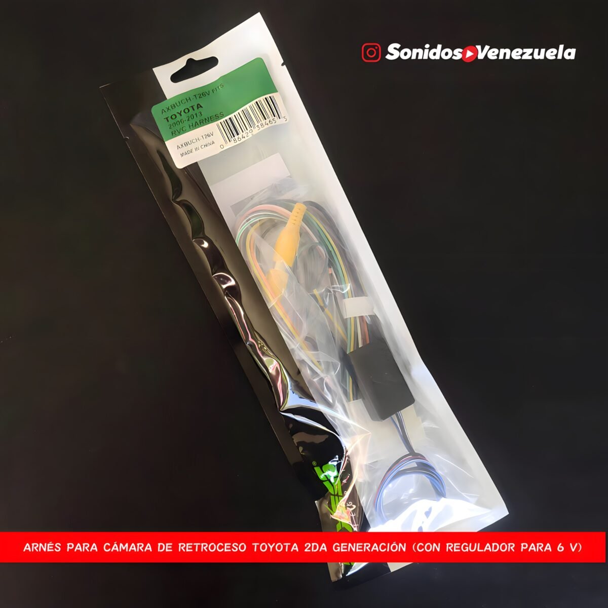 Arnés Conector Para Cámara de Retroceso Toyota 2da Generación