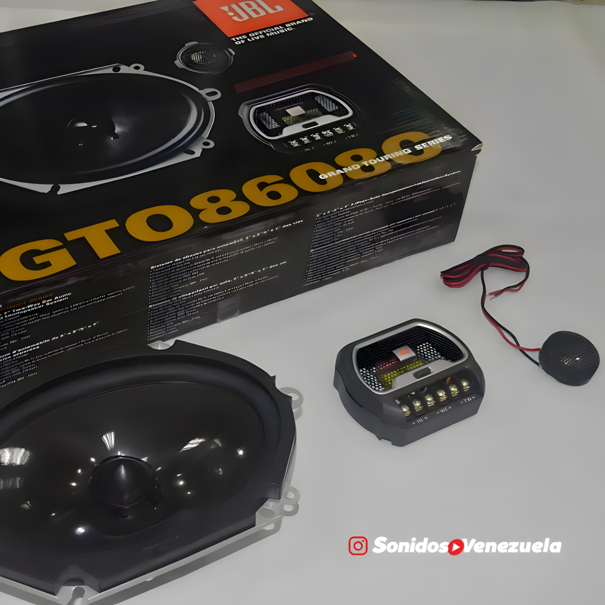 COMPONENTES 6X8 JBL GTO8608C DE 210 WATTS _ 70 RMS _ 2 OHM