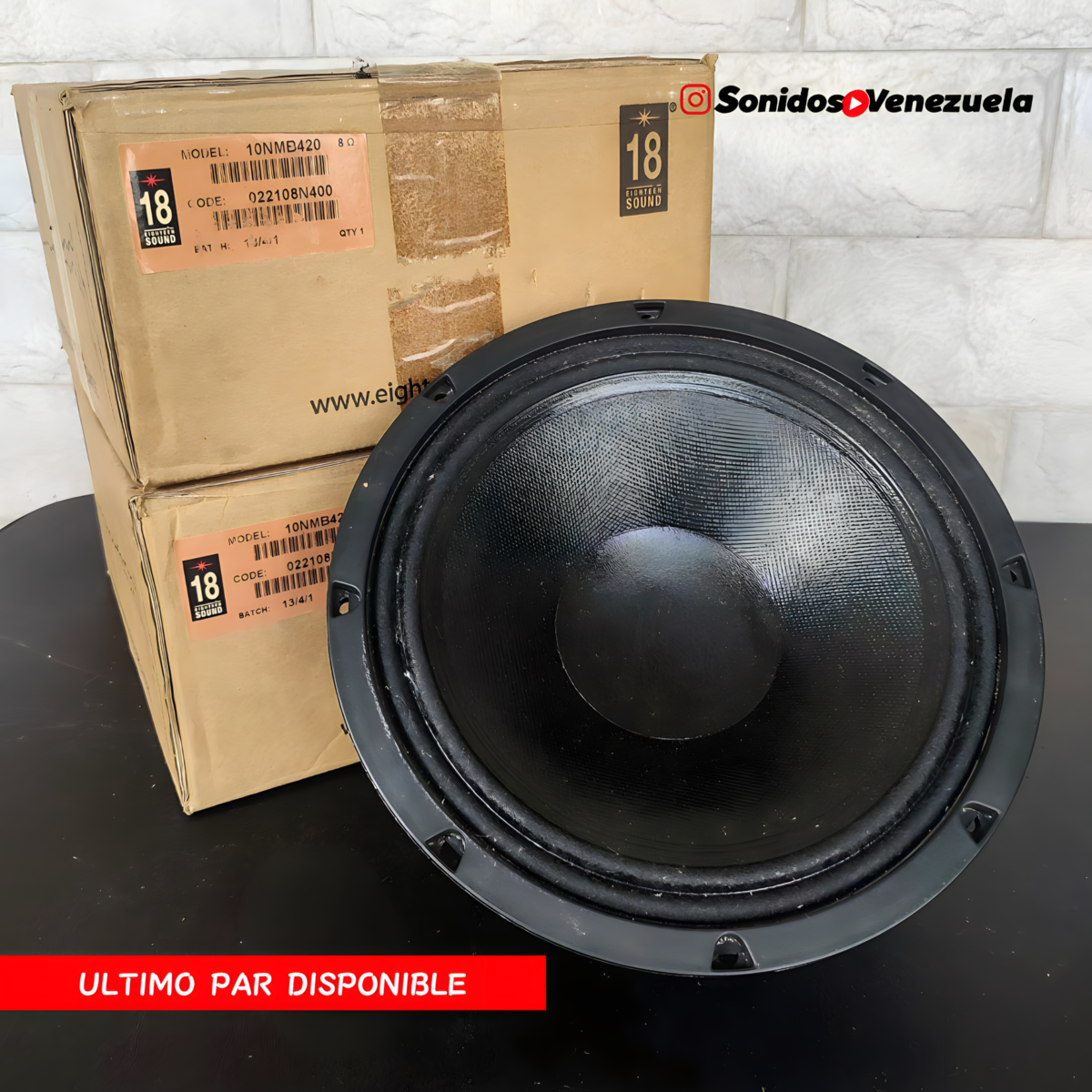 MEDIOS 10 PULGADAS EIGHTEEN SOUND 10NMB420 DE 350 RMS _ 8 OHM
