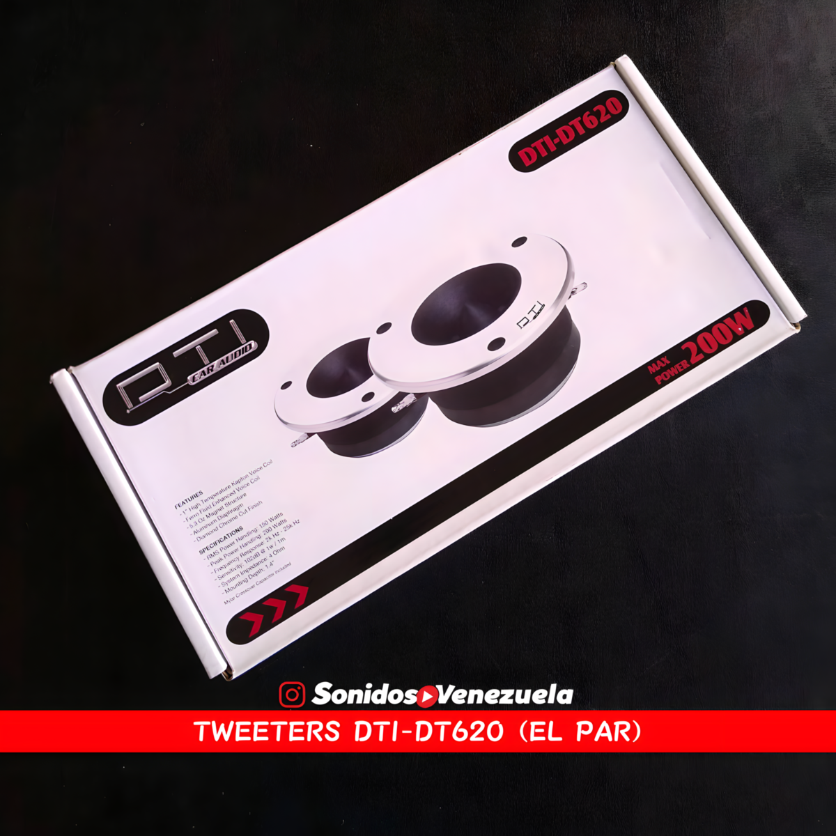 Tweeter DTI DT620 De 150 RMS / 4 OHM (Por Par)