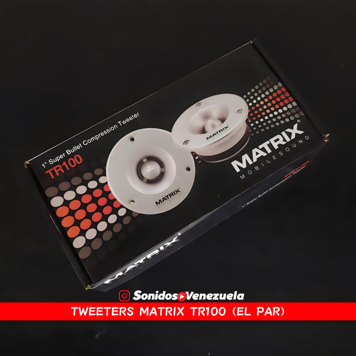 Tweeter Matrix TR-100 De 100 RMS / 4 OHM (Por Par)