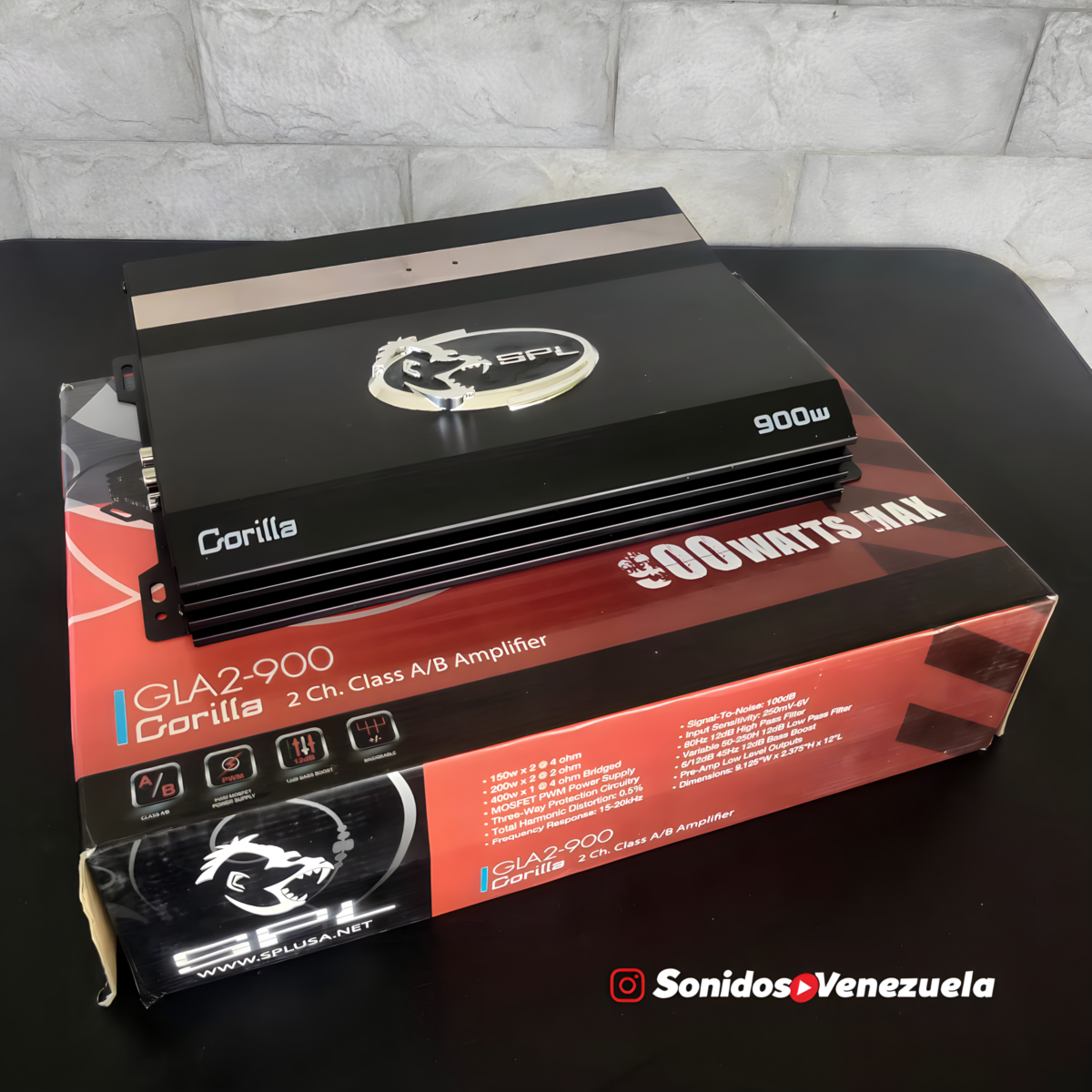 AMPLIFICADOR 2 CANALES SPL GLA2-900