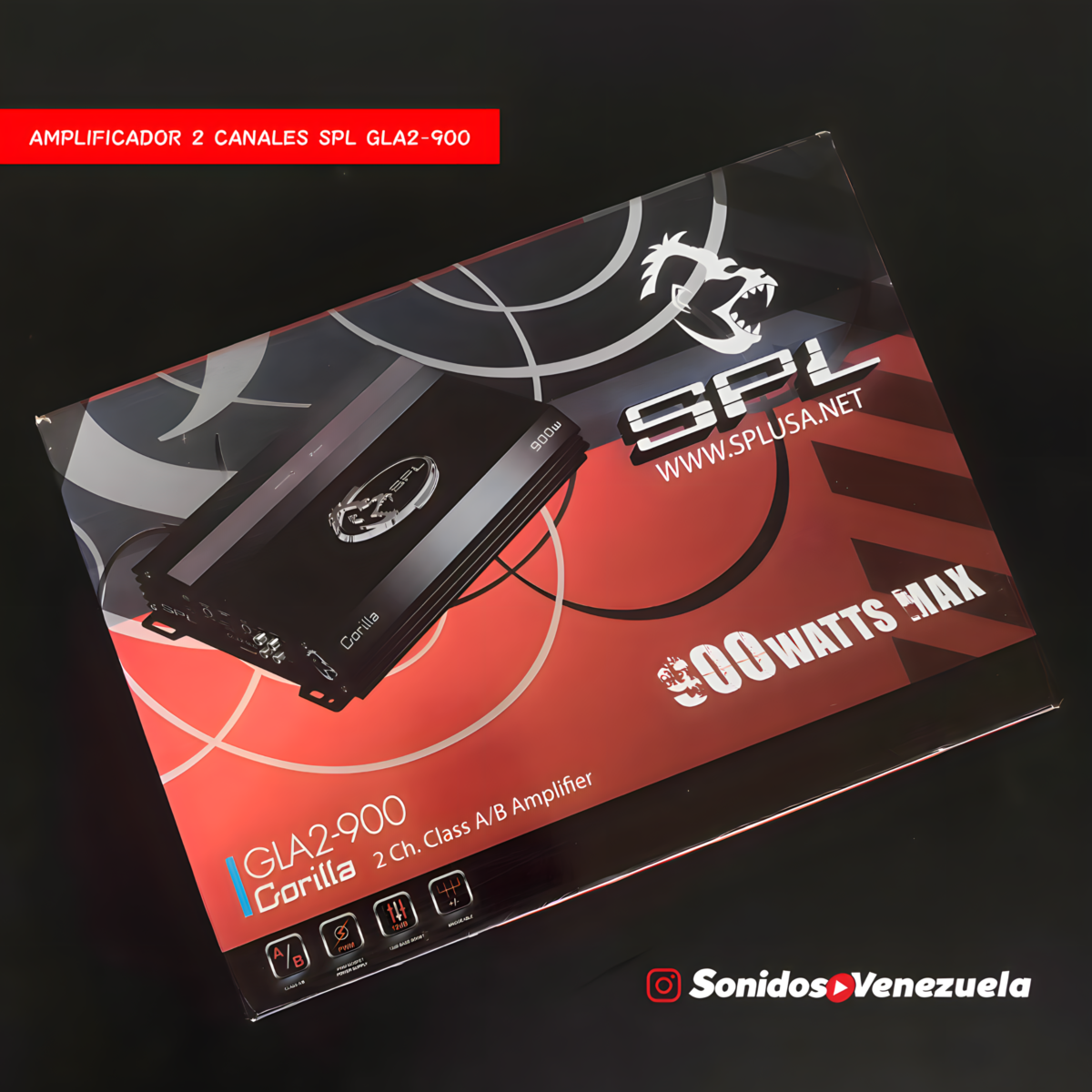 Amplificador 2 Canales SPL GLA2-900