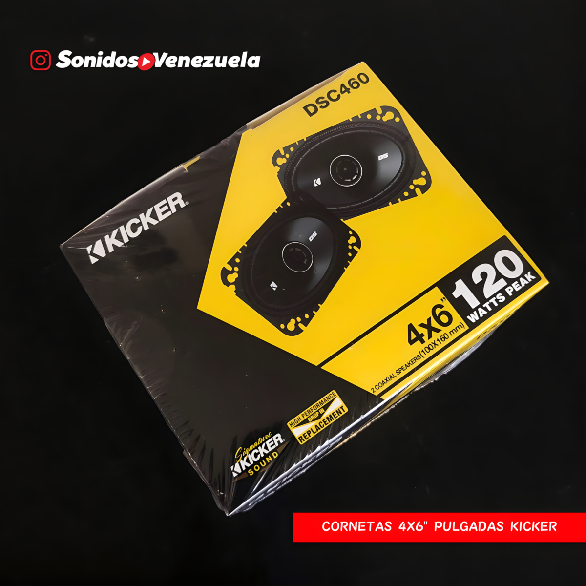 Cornetas 4X6" Pulgadas Kicker DSC460 (El Par)