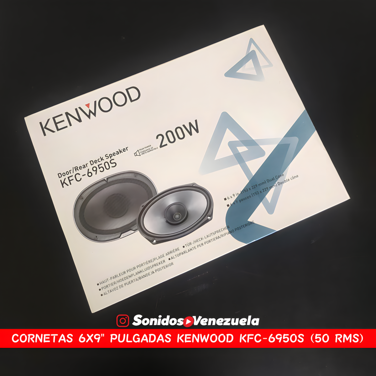 Cornetas 6X9" Kenwood KDC-6950S de 50 RMS / 4 OHM