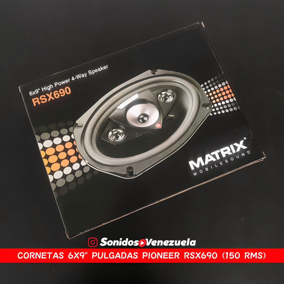 Cornetas 6X9″ Matrix RSX690 de 150 RMS / 4 OHM