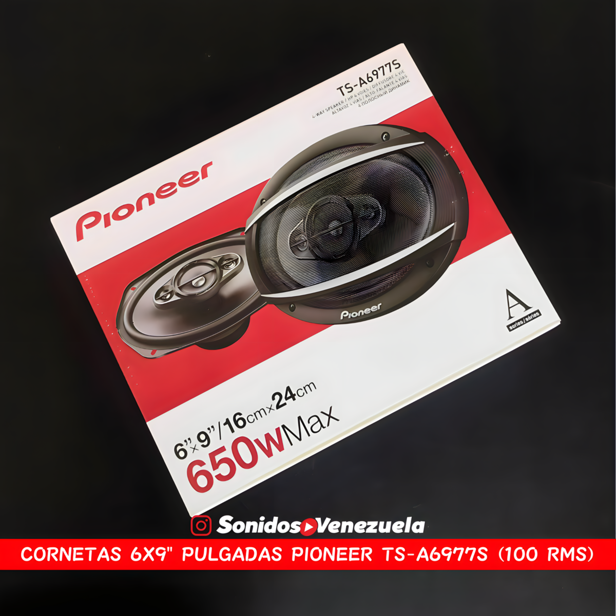 Cornetas 6X9″ Pioneer TS-A6977S de 100 RMS / 4 OHM