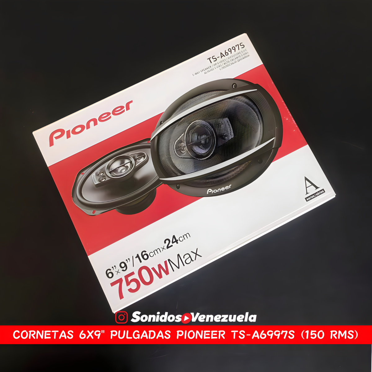 Cornetas 6X9″ Pioneer TS-A6997S de 150 RMS / 4 OHM