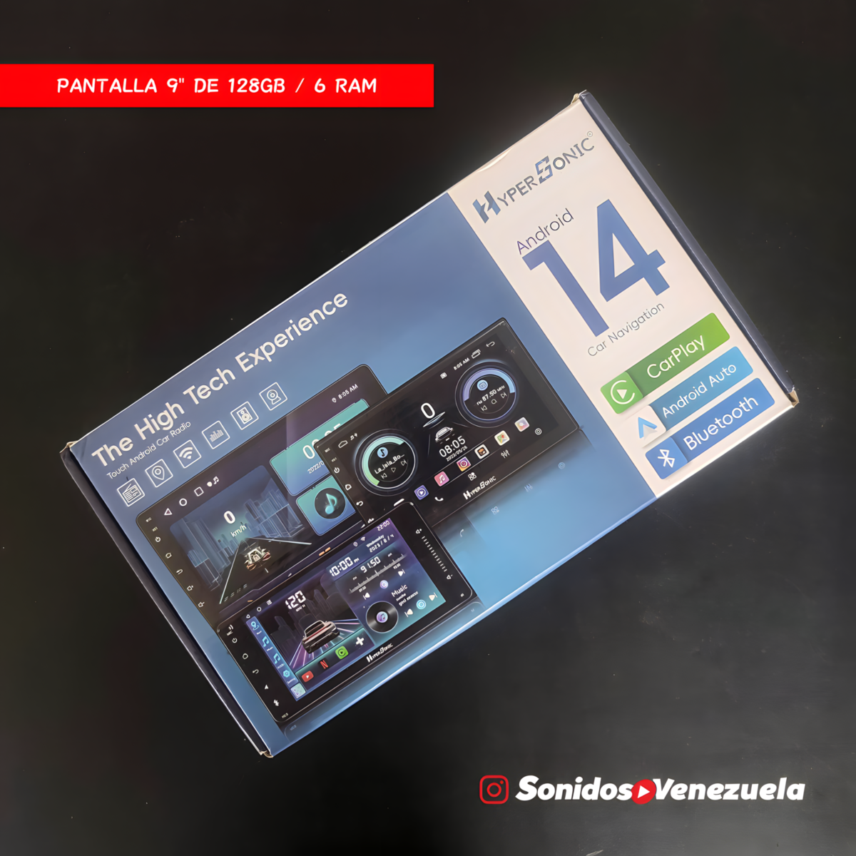 Pantalla 9" Hyper Sonic de 128 GB / 6 RAM