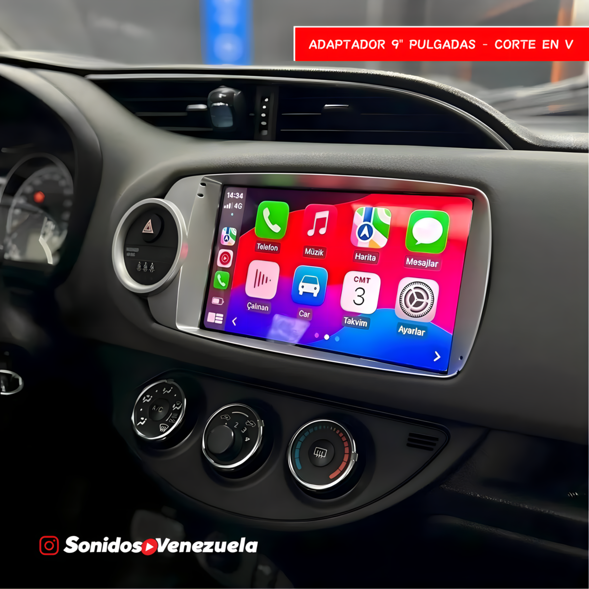 TOYOTA YARIS 2013-2017 (CON PANTALLA 9 PULGADAS)