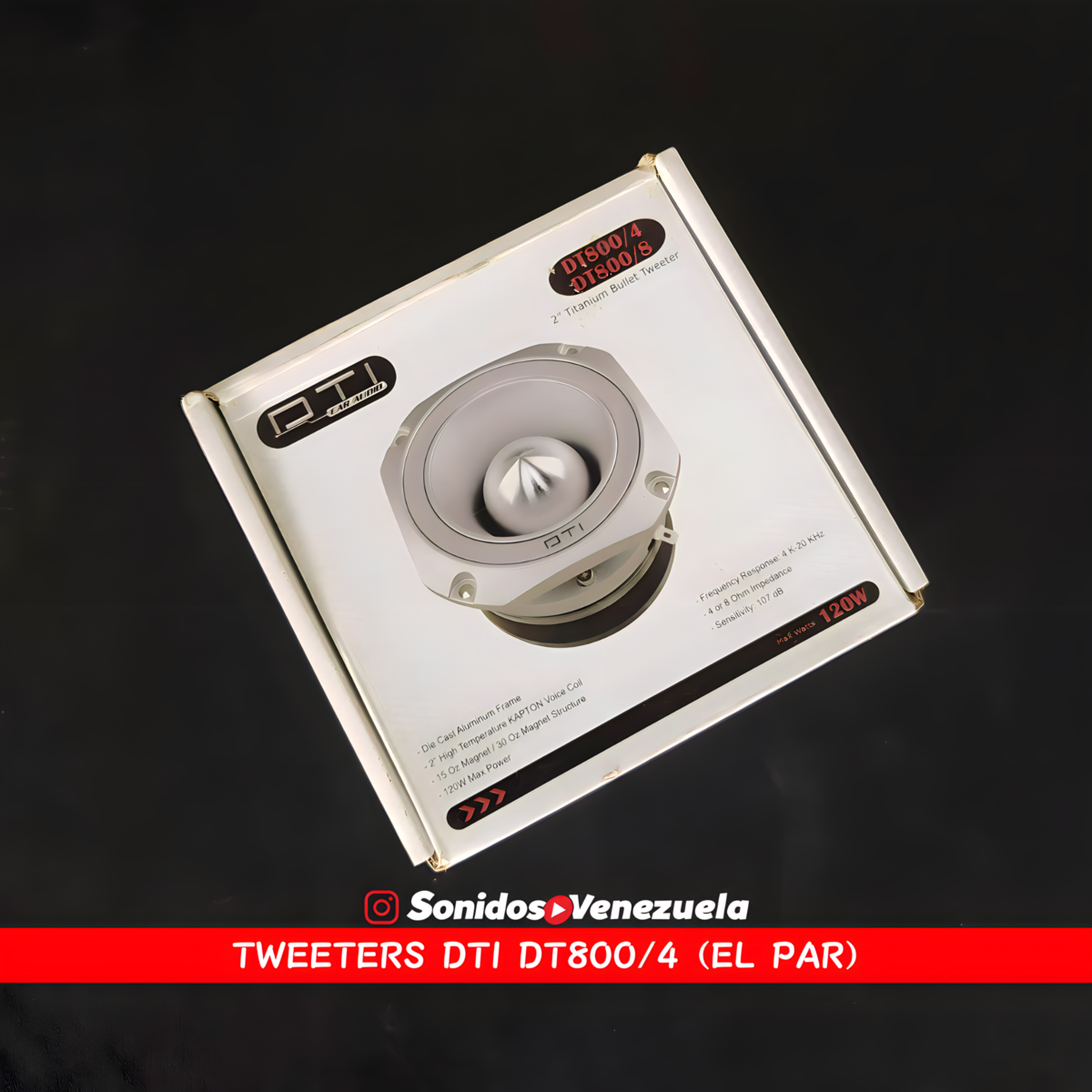 Tweeter Matrix DT800/4 de 120 Watts / 4 OHM (Por Par)