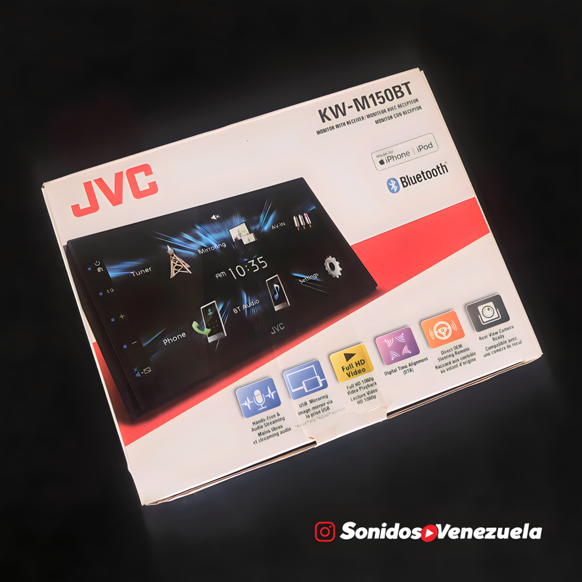 Pantalla JVC KW-M150BT (Gama Media)