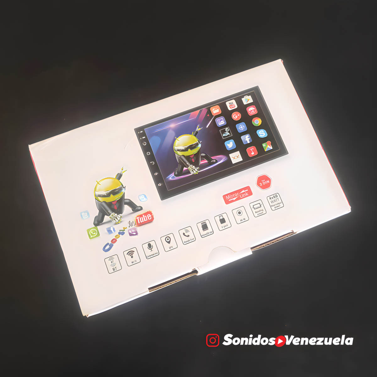 Pantalla 7" Universal Tipo Android de 32 GB ROM y 2 GB RAM