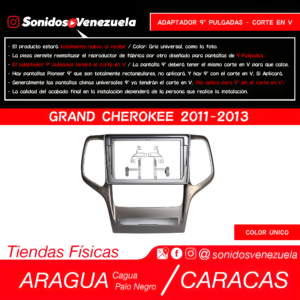 Adaptador 9 Pulgadas Para Grand Cherokee 2011-2013