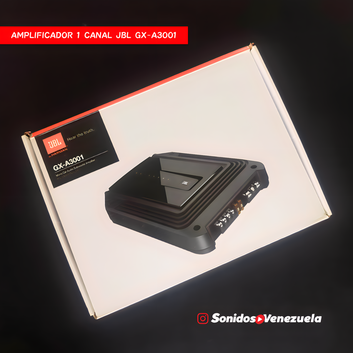 Amplificador 1 Canal JBL GX-A3001 (Mono-Block)