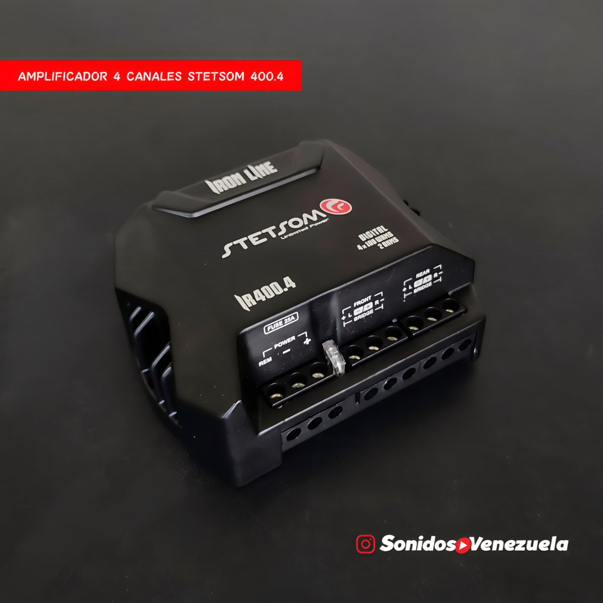 Amplificador 4 Canales Stetsom 400.4