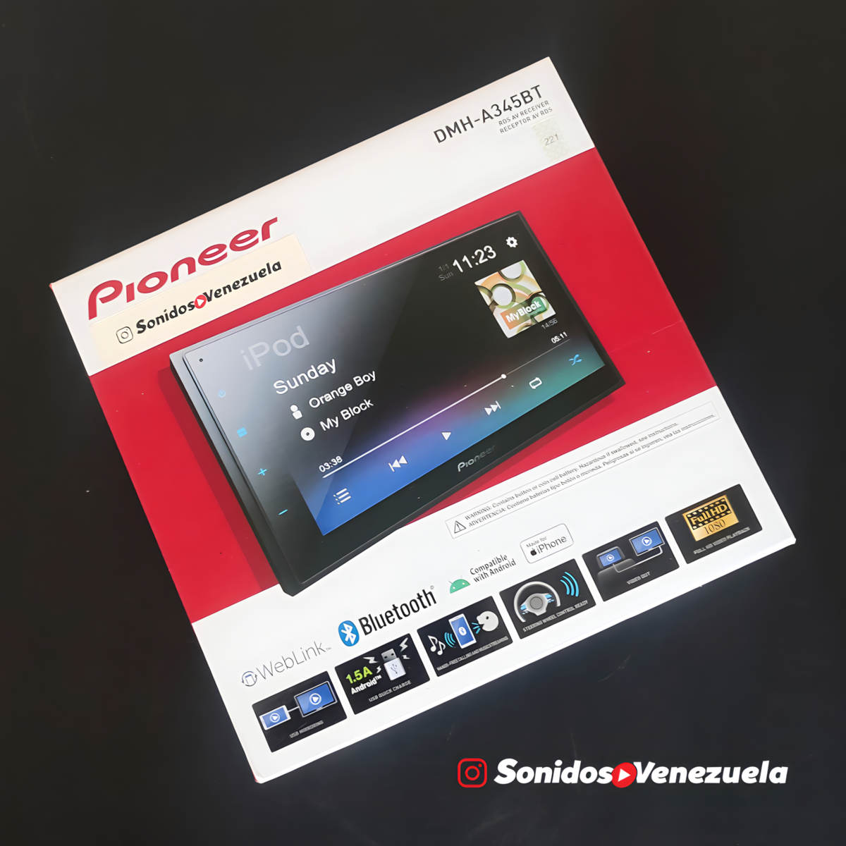 Pantalla Pioneer AVH-A245BT (Gama Media Alta)