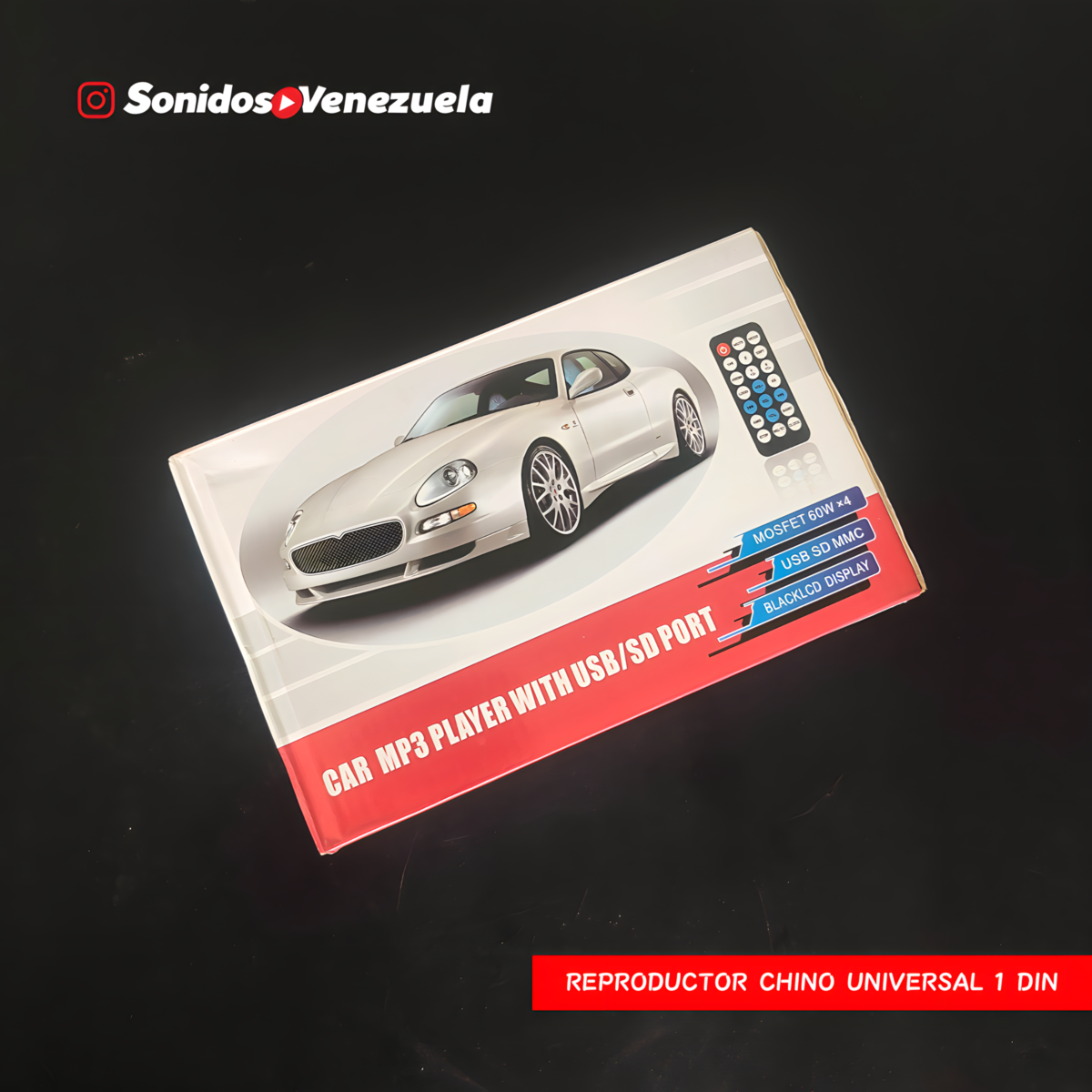 Reproductor Chino Universal 1 DIN con Bluetooth, SD, USB y Radio