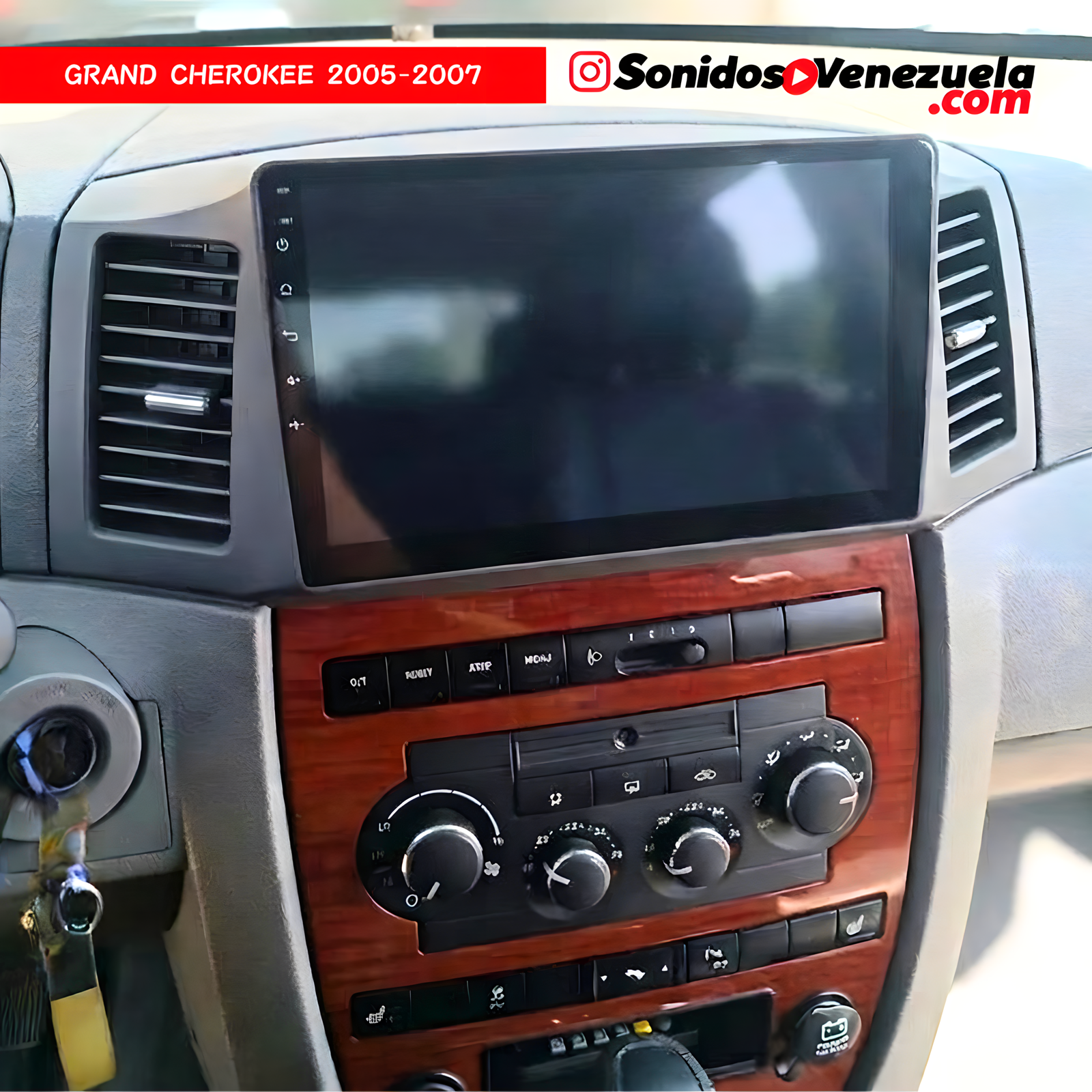 Adaptador 9 Pulgadas Para Jeep Grand Cherokee 2005-2007 - Image 3