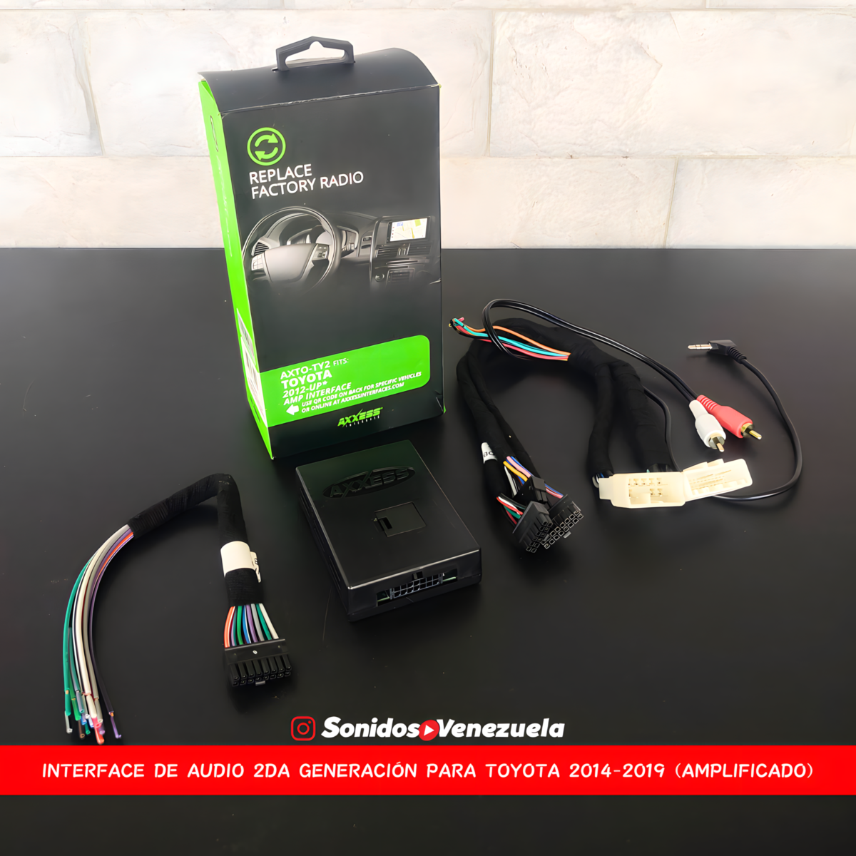 INTERFACE DE AUDIO AXXESS 2DA GENERACIOÌN TOYOTA 2014-2019 (PARA VEHIÌCULOS AMPLIFICADOS)