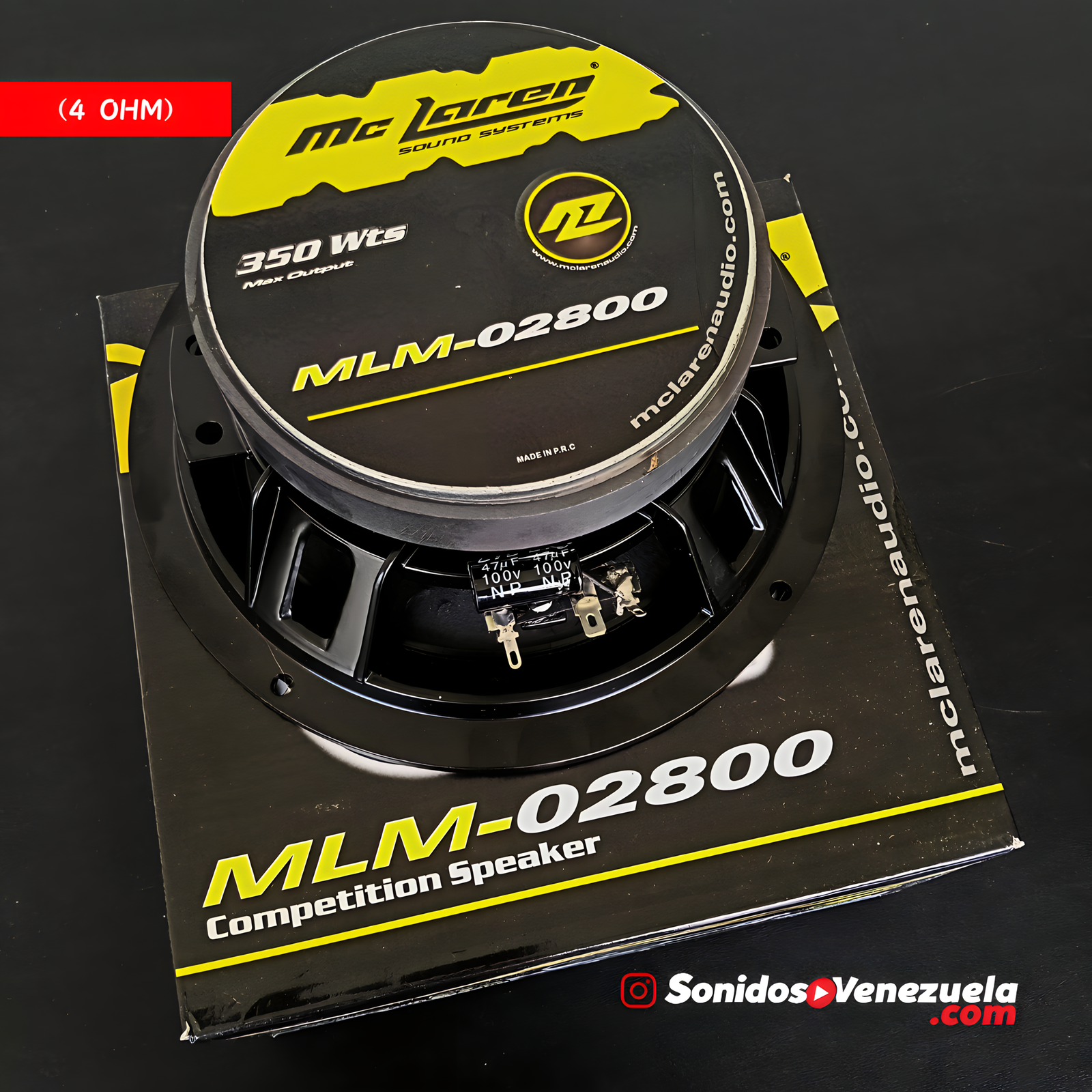 Medios 8″ Mc Laren MLM-02800 de 350 Watts (4 OHM) - Image 4