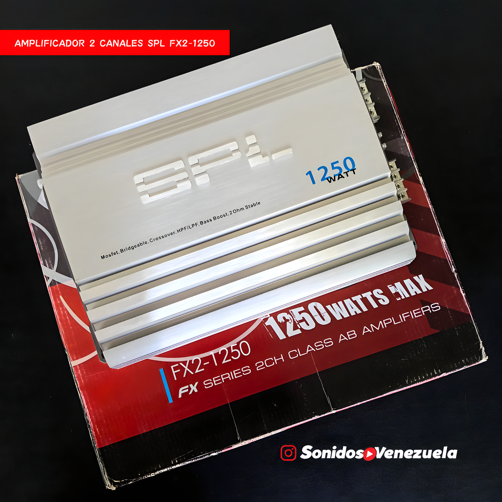 Amplificador 2 Canales SPL FX2-1250