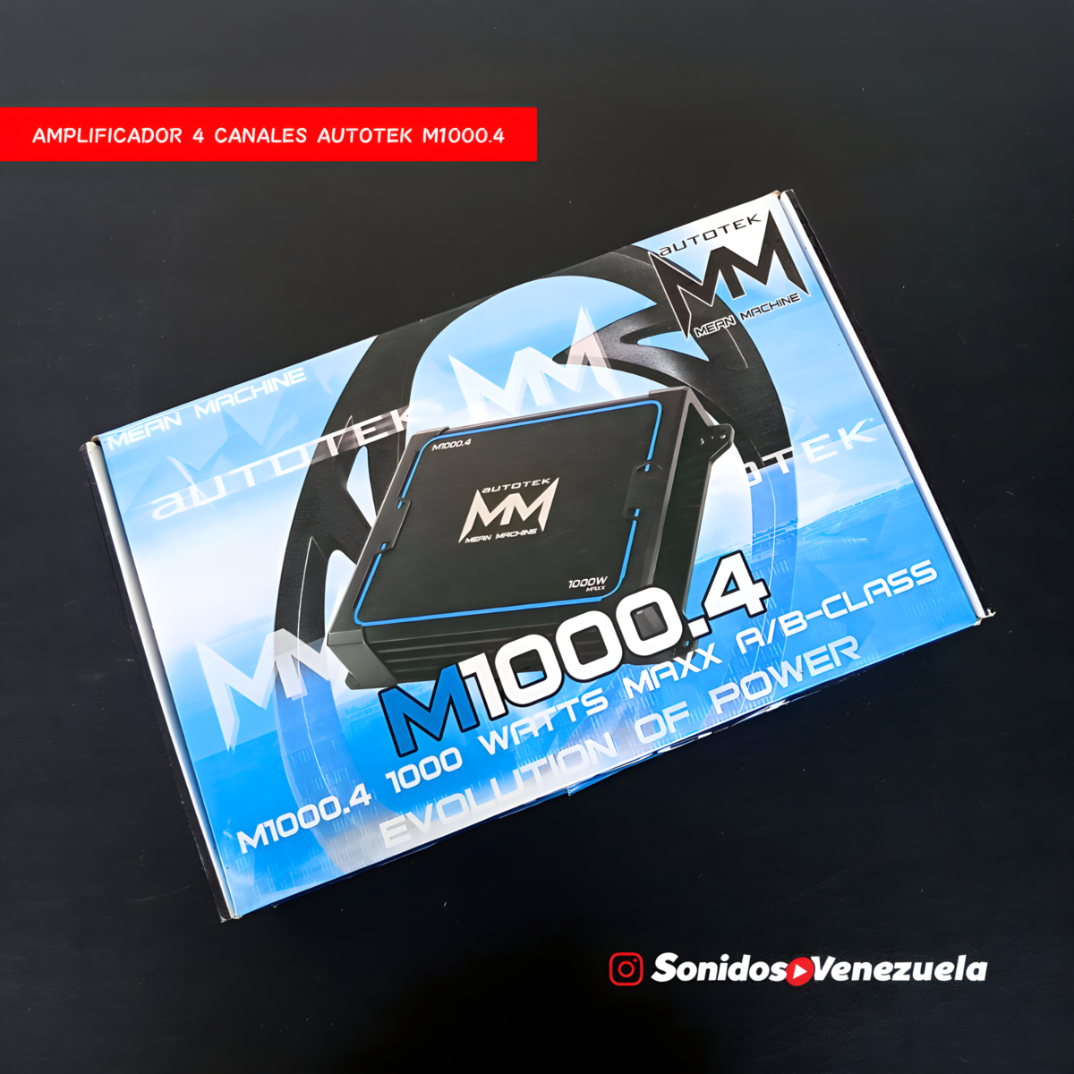 Amplificador 4 Canales Autotek M1000.4