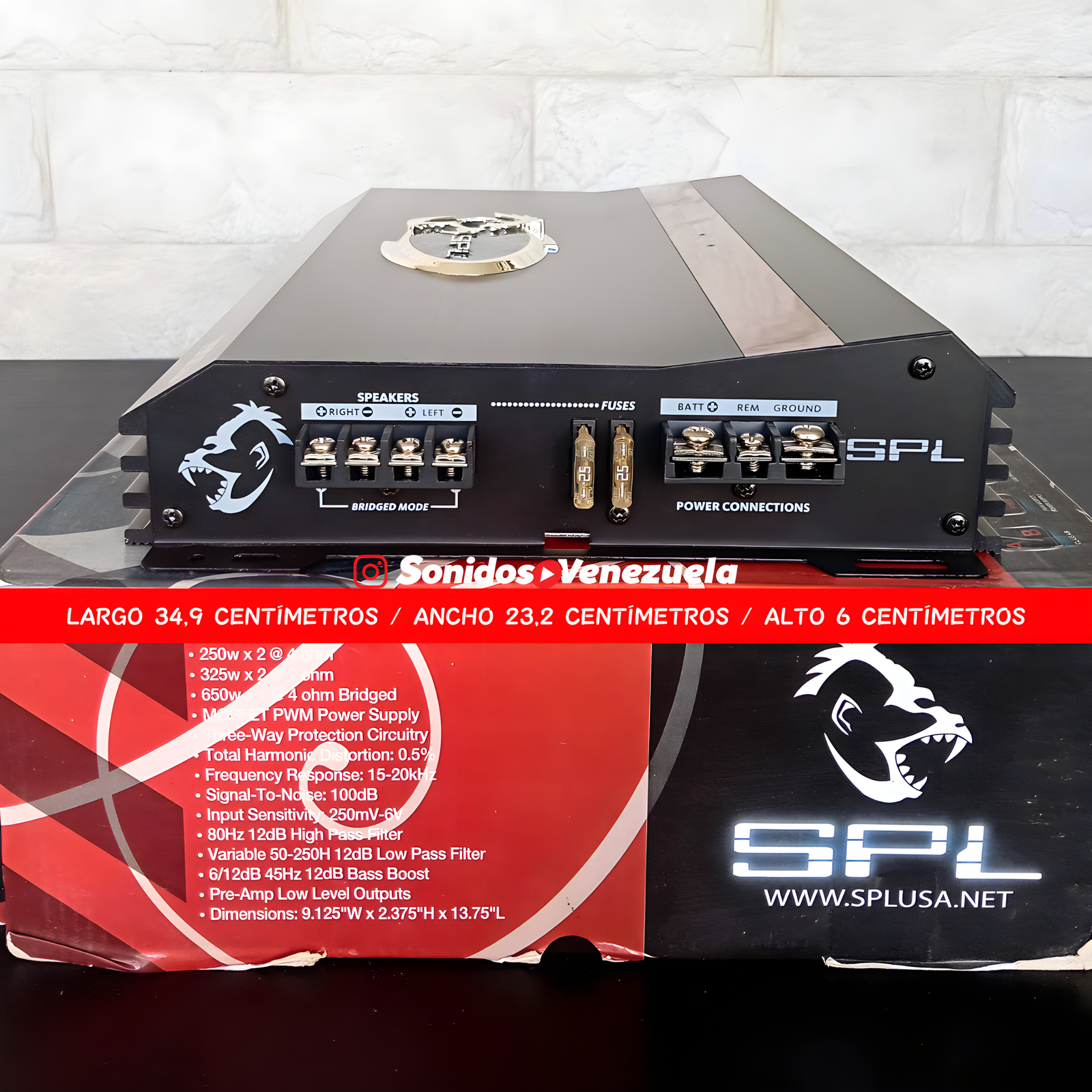 Amplificador 2 canales SPL GLA2-1500 nuevo y original