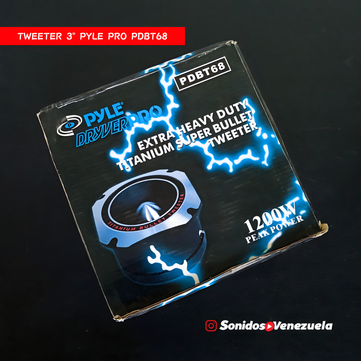 Tweeter Pyle Pro PDBT68 de 1200 Watts a 8 OHM
